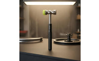 Stainless Steel Cycle Repair Hammer Titanium Alloy Double-Head Hammer Urethane Tips Impact Tool Knurled Grip