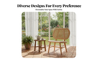 Hardwood Wood Frame Cane rear Armchair Traditional Country design Accent Chair Breathable Design Living Room Furniture for Apartment Dwellers, Homeowners, Readers, perusing alcove, Bedroom, Reception Area, Office