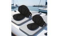 2 Pieces Kayak Seat with Backrest Padded Kayak Seat with Storage Bag Contoured Cushion for Kayakers, Paddleboarding