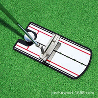 高尔夫推杆镜推杆练习器挥杆练习姿势纠正高尔夫击球垫golf用品