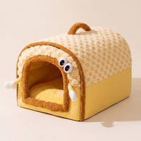 Pet Tunnel Bed Heatedcat Hideaway Soft Pet House for Bedroom