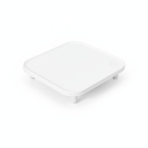 White Elevated Pet Bowl Stand Elevated Pet Feeder Stand Smooth Finish
