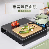 厨房置物架家用煤气灶架炉灶盖板罩承重强易清洗收纳电磁炉支架