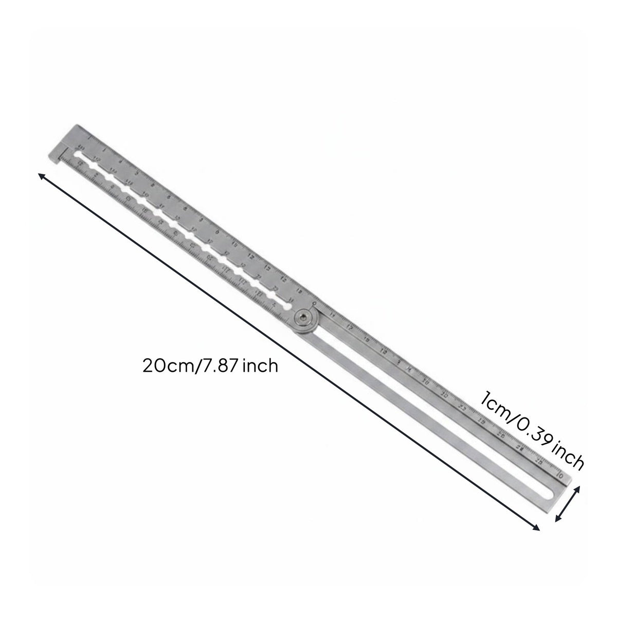 7-in-1 Measuring System Sturdy Hand Tool Precise Measurement for Drafting Table