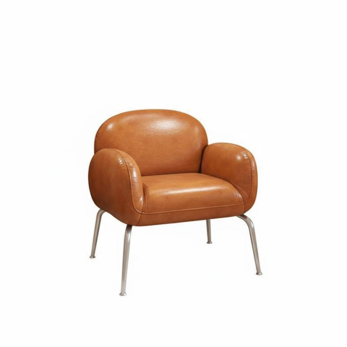 Single-Person Lazy Sofa Light Luxury Design Upholstered Armchair Space-Saving Ergonomic Comfort for Homeowners, Balcony, Bedroom