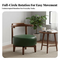 Round rotate Stool with spinerest Plush Padding Lounge Seating Easy Assembly