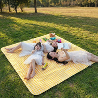 Outdoor Rug and Picnic Blanket for Family Picnic, Large 2*3m Non-woven Camping Mat and Blanket, Waterproof Beach Blanket, 0.8kg Anti-slip Mat