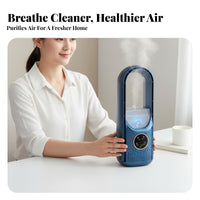 Humidifying Function USB Air Conditioner Fan Adjustable Speeds Mini Misting Fan Quiet Operation for Office Workers, Desk, Bedroom, Dorm Room
