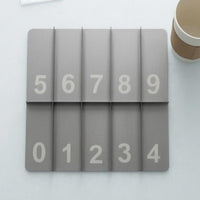 Numbered Drink Carrier Rack Low Profile Stainless Steel Drink Carrier Rectangular