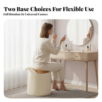 revolving Makeup Chair Minimalist Design Vanity Stool Stable Base for vanity area