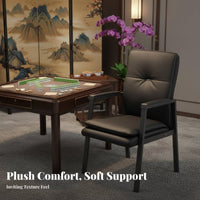 Mahjong Parlor Chair Thick Seat padding Upholstered Armchair Sturdy Frame Simple Assembly for Adults, Seniors, Recreation Center