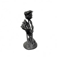 Hand Holding Flower Figurine Decorative Home Decor Resin Material
