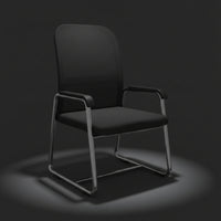 Cantilever Chair Ventilated Sled Base Chair Breathable Furniture for Guests, Students, Conference Room, Home Office