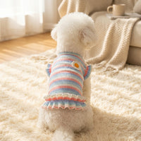 Dog Dress and Cat Dress with Ruffled Skirt, Small Cat Clothes for Small Dogs, Sleeveless Spring Summer Casual Style Unisex Other Material Outfit