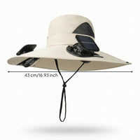 Sun Hat with Fan Usb Rechargeable Hat with Fan Ventilated Breathable for Hikers, Fishing, Hiking