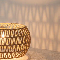 Woven Rope Lampshade Handwoven Rattan Drum Lampshade Fits E26 Socket for Bar