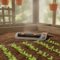 Sprinkler with 19-Hole Spray Bar Sleek Design for Yard Care, Gardeners