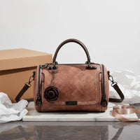 Flower Charm Handbag  Pillow Upper Closure Handle Fashion Accessory