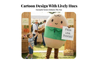 Cartoon Potato Suit Walkable Design Mascot Costume Funny Outfit