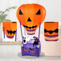 Inflatable Hot-Air Balloon Self-Inflating Inflatable Balloon with Built-in Fan Decorations Easy Set-up for Lawn, Porch