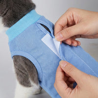 Cat Surgery Suit and Dog Surgery Suit, Four-Legged Anti-Licking Design with Pull-on Closure, Post Surgery Clothing for Cats and Dogs Recovery