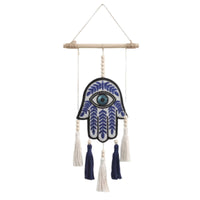 Beaded Wall Hanging Tassel Tapestry Textured for Living Room