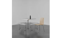 Quick-Service Restaurant Furniture Easy to Clean Cafeteria Dining Set Heavy Duty Restaurant Table and Chairs for Cafeteria, Cafe