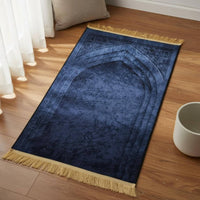 Religious Prayer Mat Thickened Muslim Prayer Rug Ethnic Religious Item for Muslims, Home, Bedroom, Living Room