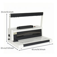 46-Hole Coil Binding Machine Fixed Frame Electric Coil Binder Beginner Friendly