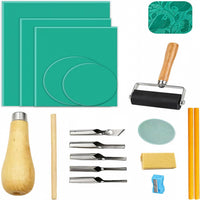 Printmaking Set with Board and Carving Tools for DIY Stamp Art