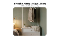 Multi-Functional Clothes Rack with Integrated Nightstand Floor-Standing Bedroom Furnishing Elegant Aesthetic Garment Stand Space-Saving Design for Apartment Dwellers, Homeowners, Professionals, wardrobe area, Cloakroom, Entryway, Office