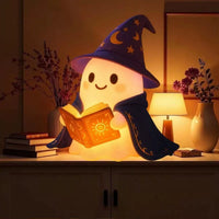跨境新款万圣节ghost reading book lamp巫师幽灵台灯家居装饰品