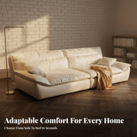 Sailboat-Shaped Sleeper French aesthetic Sofa Bed Foldable Design transformable Couch for Apartment Dwellers, Homeowners
