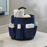 Foldable Garden Tool Bag Oxford Cloth Foldable Utility Basket Multiple Pockets Portable Cleaning Carrier for Gardeners, Gardening, Camping