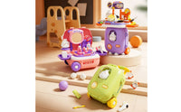 Pretend Travel Suitcase Play Set Portable Toy Suitcase with Wheels for Children, Toddlers, Playroom
