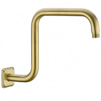 Z-Shaped Shower Arm 90-Degree Bathroom Fixture Polished Cylindrical