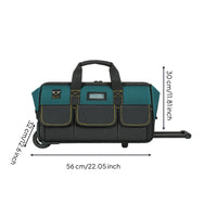 Rolling Tool Bag Structured Wheeled Tool Bag Canvas