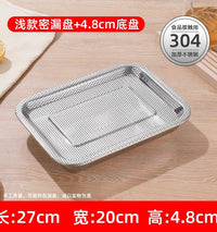 电热恒温鼓风干燥箱托盘不锈钢盘子烘箱烤箱托盘长方形铁盘