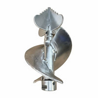 Heavy Duty Spiral Grease Cutter Head Serrated Tip 22mm Sewer Snake Cutter Navigates Pipe Bends for Plumbers, Commercial Kitchens