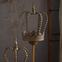 Vintage Iron Crown Candle Holder