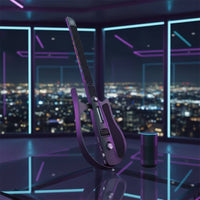 Electronic Smart Guitar Beginner-Friendly Foldable Guitar Compact Instrument Portable for Beginners, Travelers, Home Practice