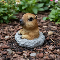 Groundhog Statue Outdoor Garden Decoration Lifelike for Yard