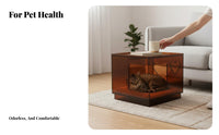 Open-Cube End Table Multi-Functional Pet Shelter Space-Saving for Bedroom, Study