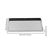 Stainless Steel serving Tray Mirrored Tray with Handles Mirror Finish for Coffee Table