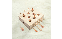 Cat Puzzle Box Solid Wood Wooden Cat Puzzle Sturdy for Indoor Cats
