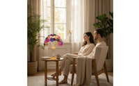 Floral Rose Petal Lamp Decorative Flower Table Lamp Warm Light Romantic for Women, Bedroom, Bedside, Vanity