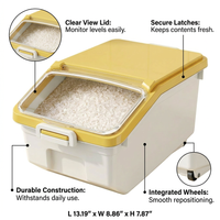 Large Rice Dispenser 10kg Cereal Storage Box, Airtight Flip Lid Rice Keeper, Pantry Organization Sto - Image 7