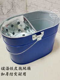 老式拖地桶沥水篮喷漆铁皮结实耐用加厚防水商用拖地桶拖把桶特厚