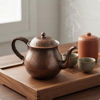 1000 Ml Violet Copper Water Kettle Elegant Pattern Household Drinkware