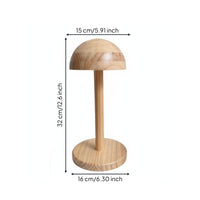 Smooth Wooden Hat display Stand Dome Hat Stand